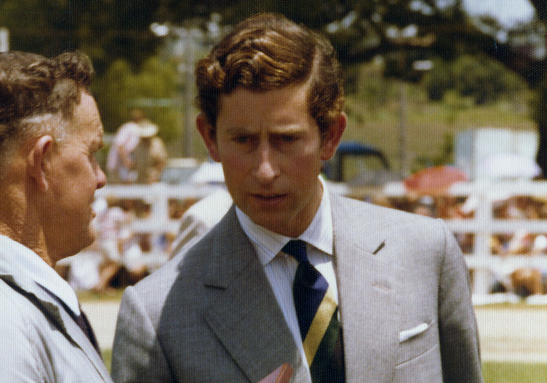 HRH Prince Charles, The Prince of Wales, at the Agricultural Society Show, 1977