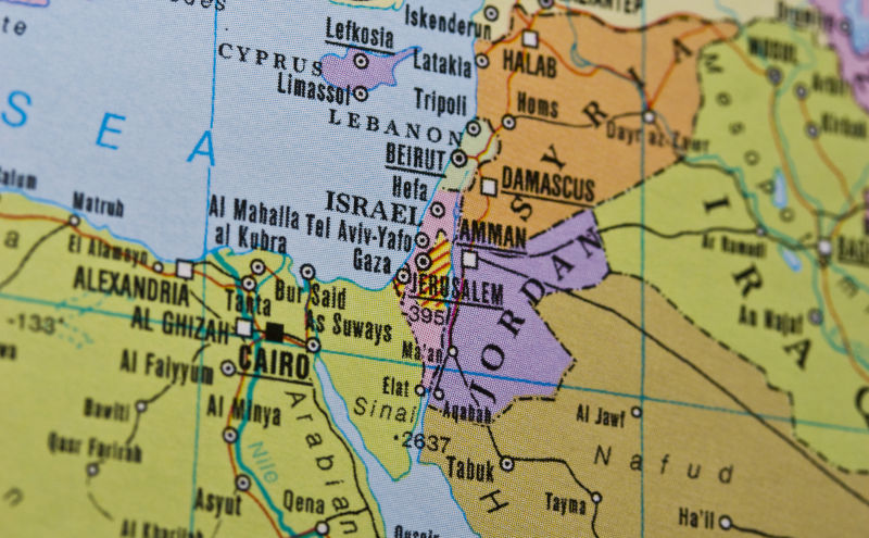 map - destination: Israel